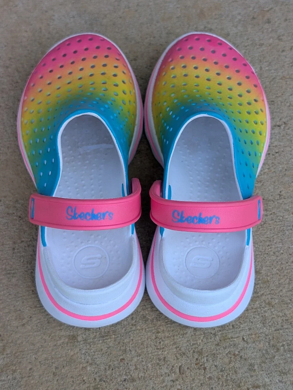 Skechers Girl's Foamies Go Walk 5 Play Clog Size 1